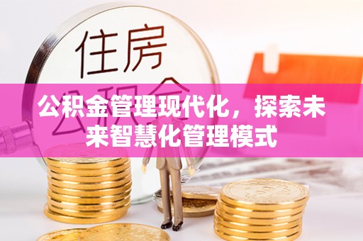 岚皋公积金管理现代化，探索未来智慧化管理模式